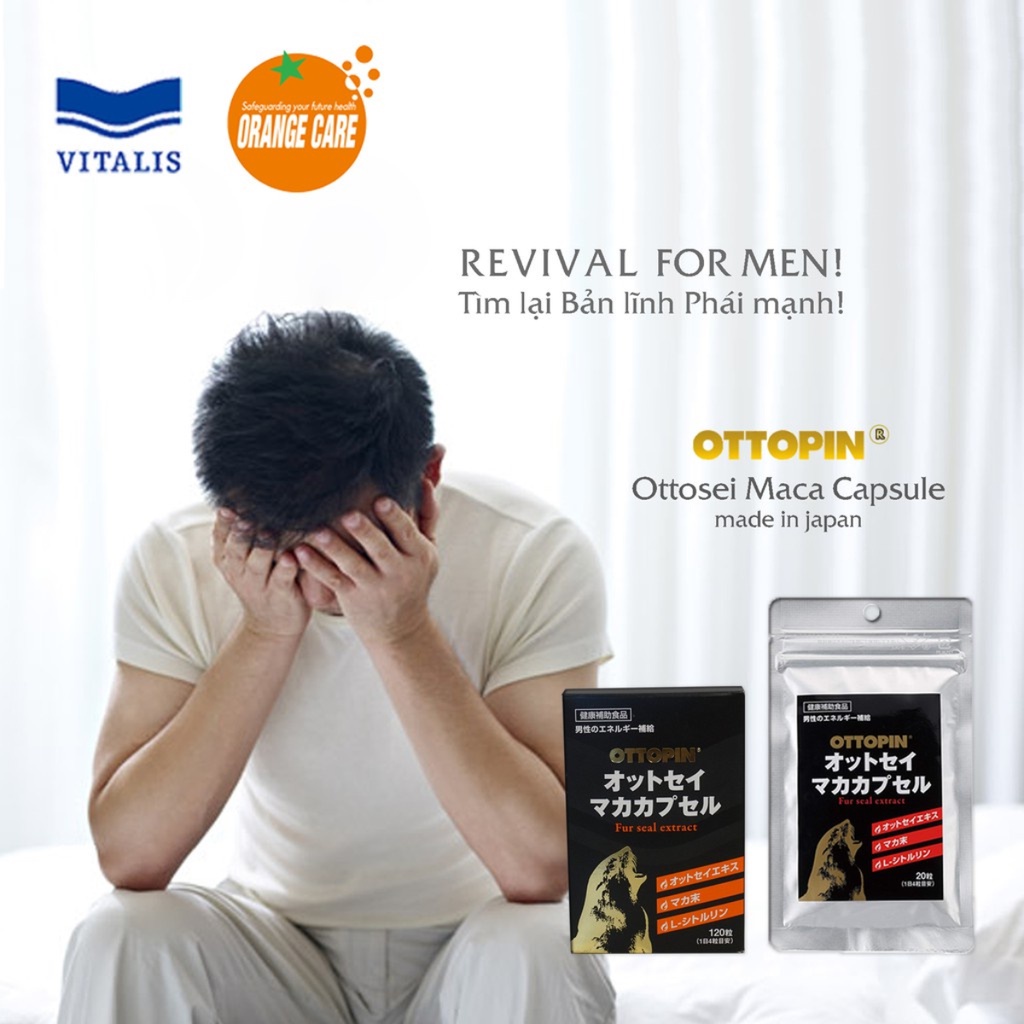 Tăng cường sinh lý nam giới cao cấp Nhật Bản OTTOPIN giảm suất tinh sớm, kéo dài thời gian quan hệ 120 viên Cosme.Beauty