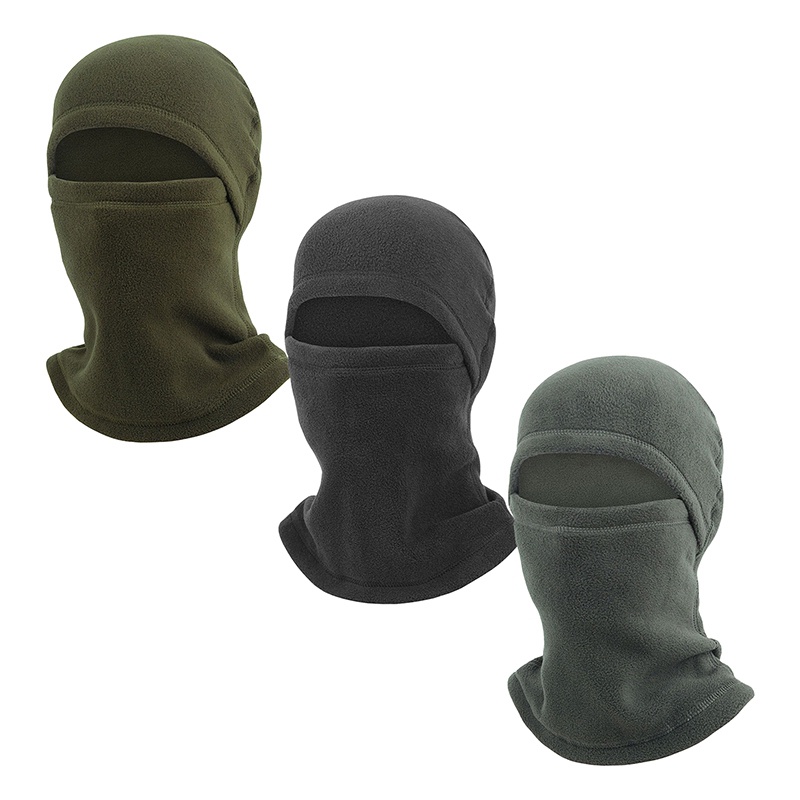 Winter Outdoor Cycling Polar Coral Fleece Balaclava Caps Men Face Cover Neck Warmer Beanies Head Cover Tactical Military Hats Sports Scarf Ski Caps
