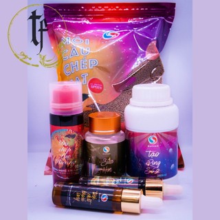 Mồi câu Chép combo 6: Sữa non + Dụ chép lục hương + Tạo rong số 2 + Chép hạt + Tinh sữa Puting + Tinh sữa khoai lang- Sa