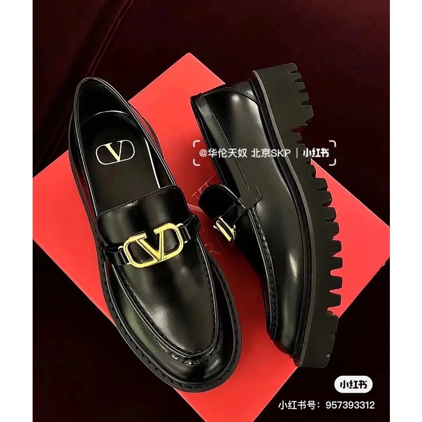 Giày búp bê thời trang cao cấp Valentino phong cách cổ điển, đơn giản