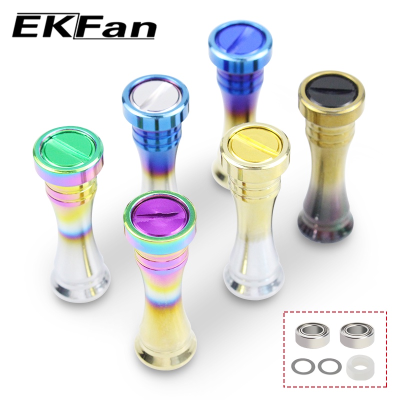 EKfan for sea fishing 1pc Titanium alloy knob Spinning Baitcasting fishing reel parts fit Shimano daiwa abu