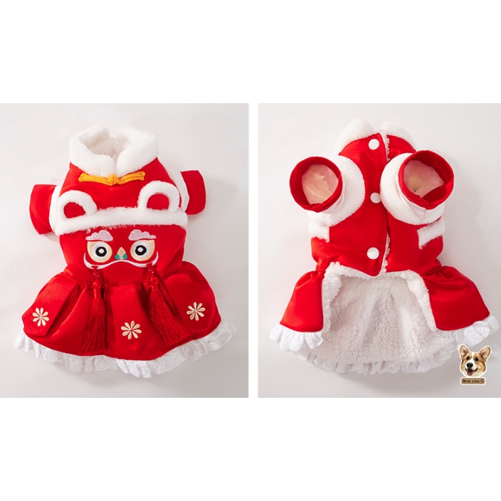 Áo Tết Thú Cưng 2023 - Quần áo Tết Chó Mèo - Áo Mèo Tết
