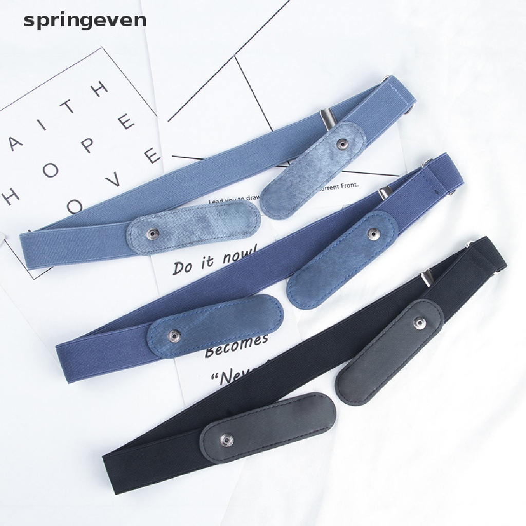 Thắt Lưng Co Giãn Không Khóa Cài Dễ Khóa Thời Trang Mùa Xuân Mới Cho Nam Và Nữ