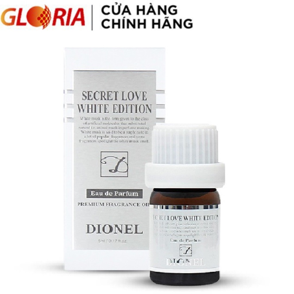 Nước Hoa Vùng Kín Dionel Secret Love Nature White Edition Special Inner Perfume Hương Hoa Cam Thuần Khiết 5ml - Trắng