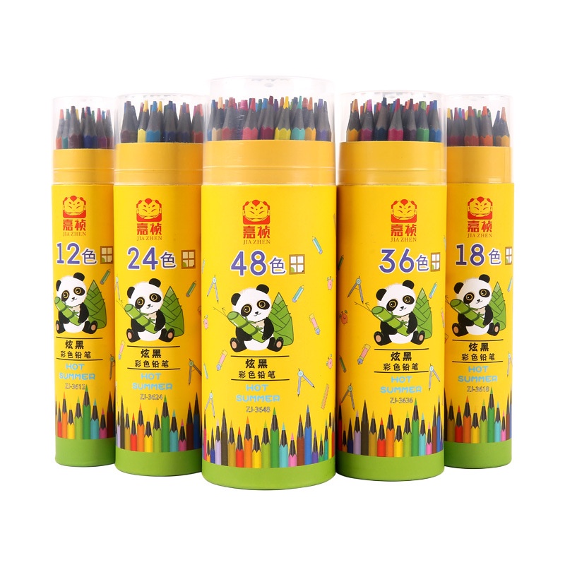 Set 48 Bút Chì Màu 24 / 36 Màu Sắc Hòa Tan Trong Nước Dành Cho Học Sinh