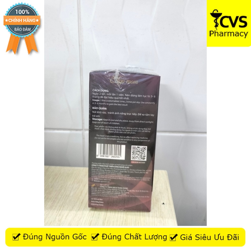 Ago Mom (50 Viên) hỗ trợ bổ sung dưỡng chất cần thiết cho cơ thể - CVS Pharmacy
