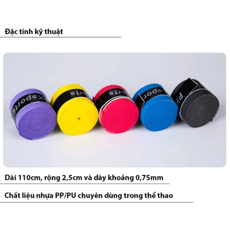 Dây PU quấn cán vợt cầu lông, tennis, cần câu tiện lợi