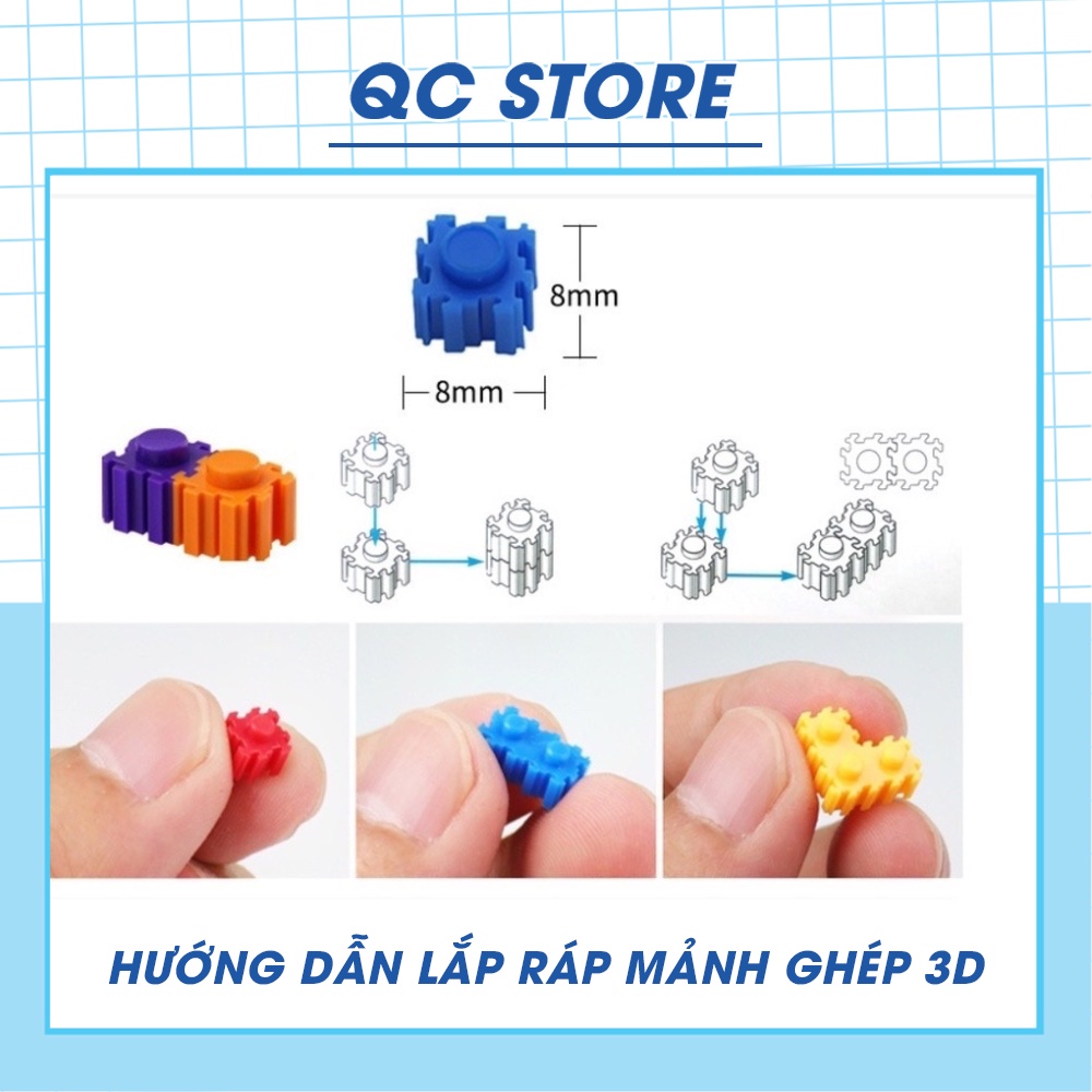 Đồ chơi mini Shin mô hình lắp ráp 3D nhân vật hoạt hình Cậu Bé Bút Chì QC Store