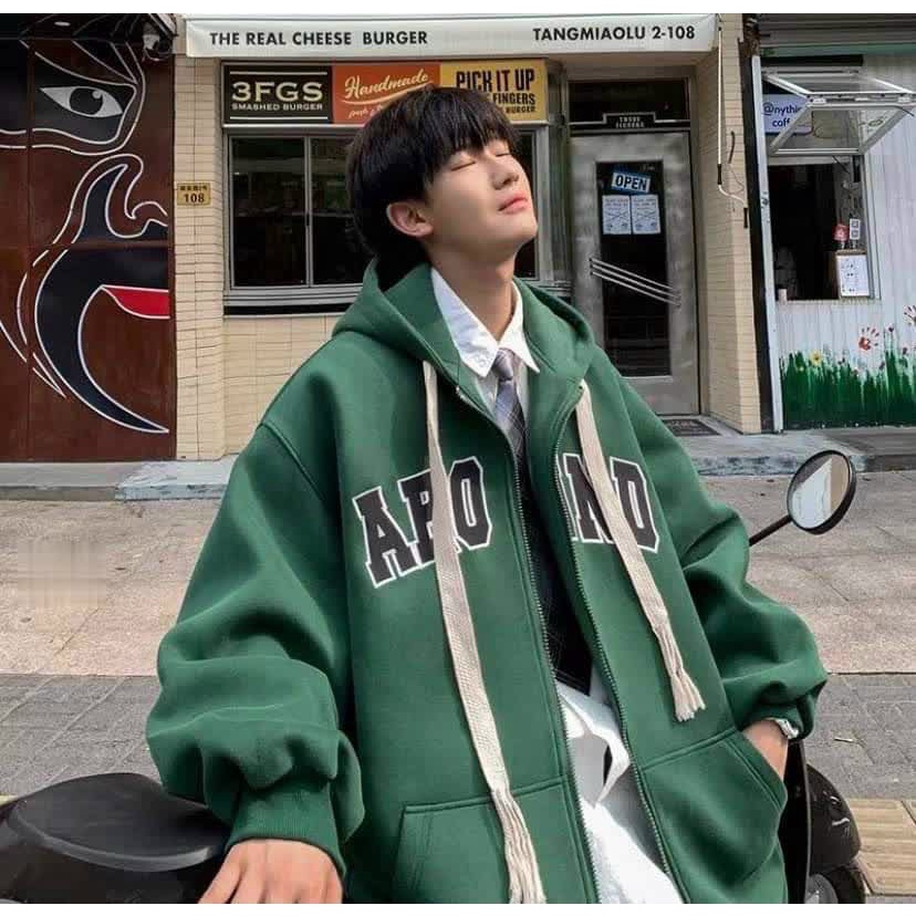 (HCM) ÁO KHOÁC NỈ HODDIES CỔ TRÙM ĐẦU FORM RỘNG - THỜI TRANG HÀN QUỐC SIÊU XỊN XÒ CON BÒ CHO CÁC BẠN TRẺ