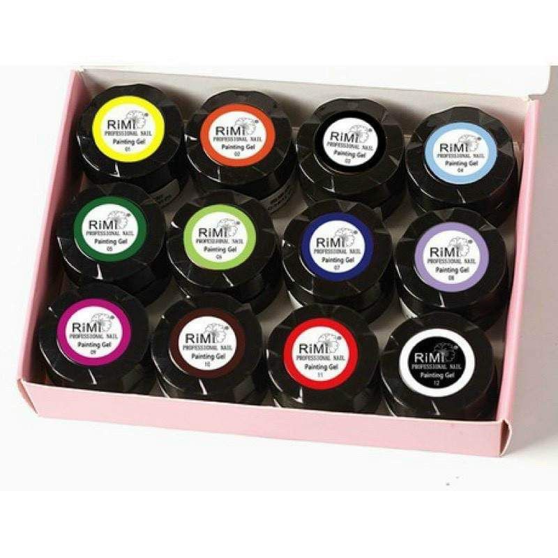 Set gel vẽ Rimi 12 màu mẫu mới #nail