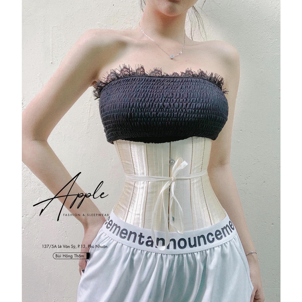 Corset vải siết eo 24 xương