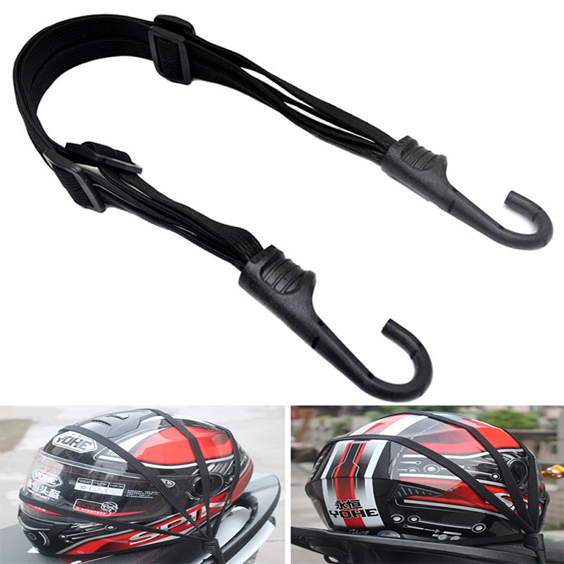 Lưới Cố Định Mũ Bảo Hiểm 2 Móc Có Thể Thu Gọn Tiện Dụng Cho Xe Máy / Xe Đạp