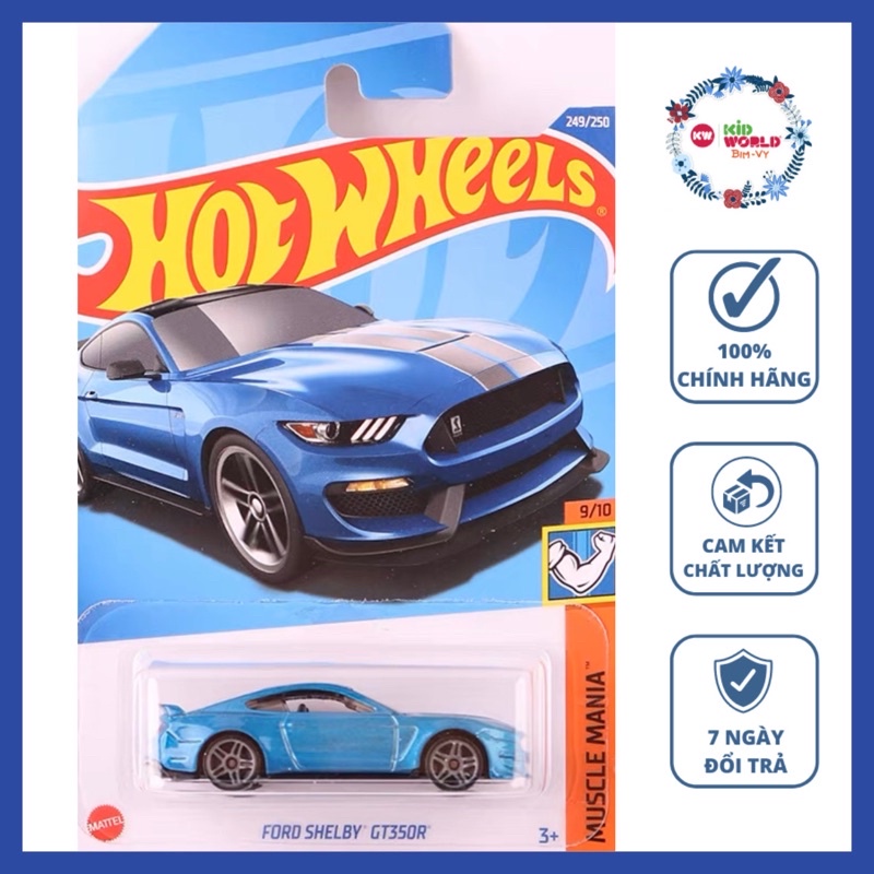 Xe mô hình Hot Wheels basic Ford Shelby GT350R HCW36.