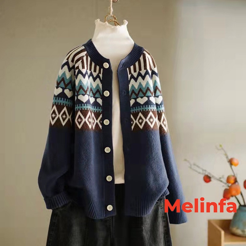 Áo len cardigan nữ len dệt kim Quảng Châu phong cách Hàn Quốc mặc mùa thu đông mã VAA0350