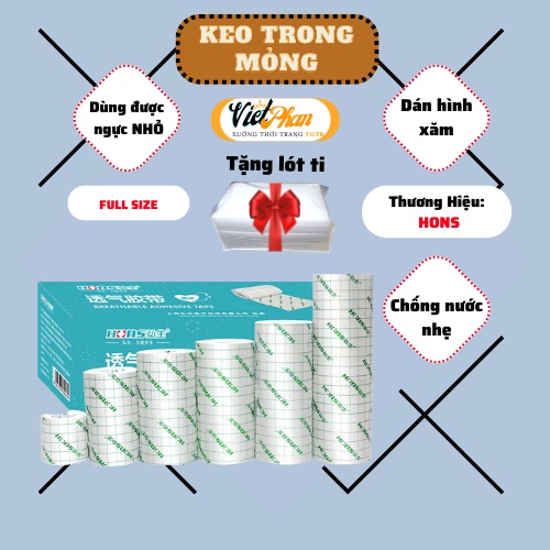 Keo Dán Ngực Tomboy Keo Trong Suốt ( Keo Trong y tế ) Trong Mỏng Tàn Hình