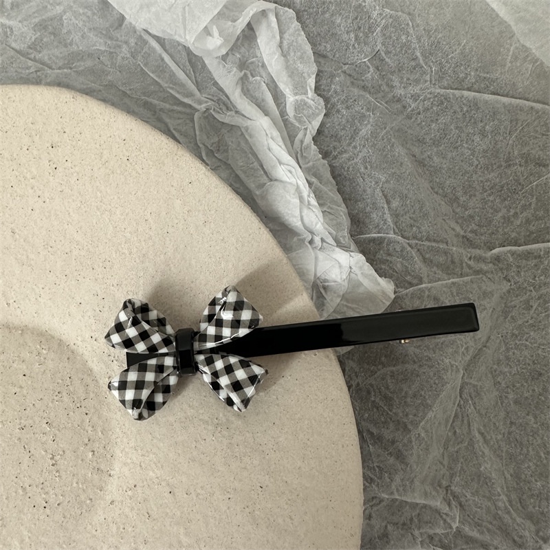 Kẹp Tóc Hình Nơ Đơn Giản Phong Cách Hàn Quốc