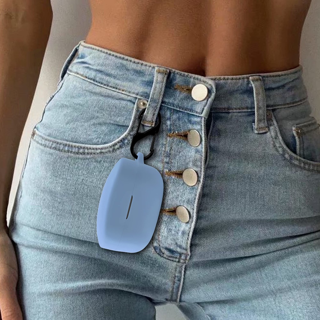 Vỏ Bảo Vệ Hộp Sạc Tai Nghe Bluetooth Không Dây Sony WF-1000 XM4 tws Bằng Silicon Mềm Màu Trơn Kèm Móc