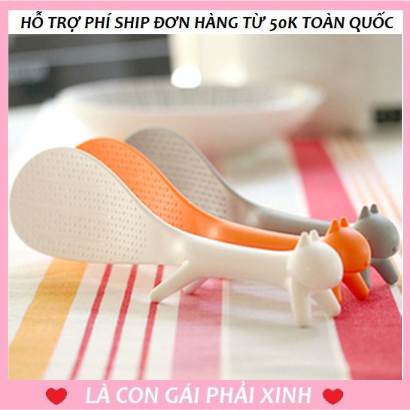 Vá bới cơm lúa mạch họa tiết chú sóc dễ thương xinh xắn, chịu nhiệt, chống dính tốt aothunteen247