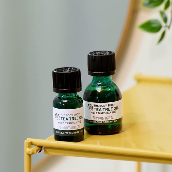 Tinh Dầu Chấm Mụn Tea Tree Oil, Giảm Mụn, Mờ Thâm The Body Shop