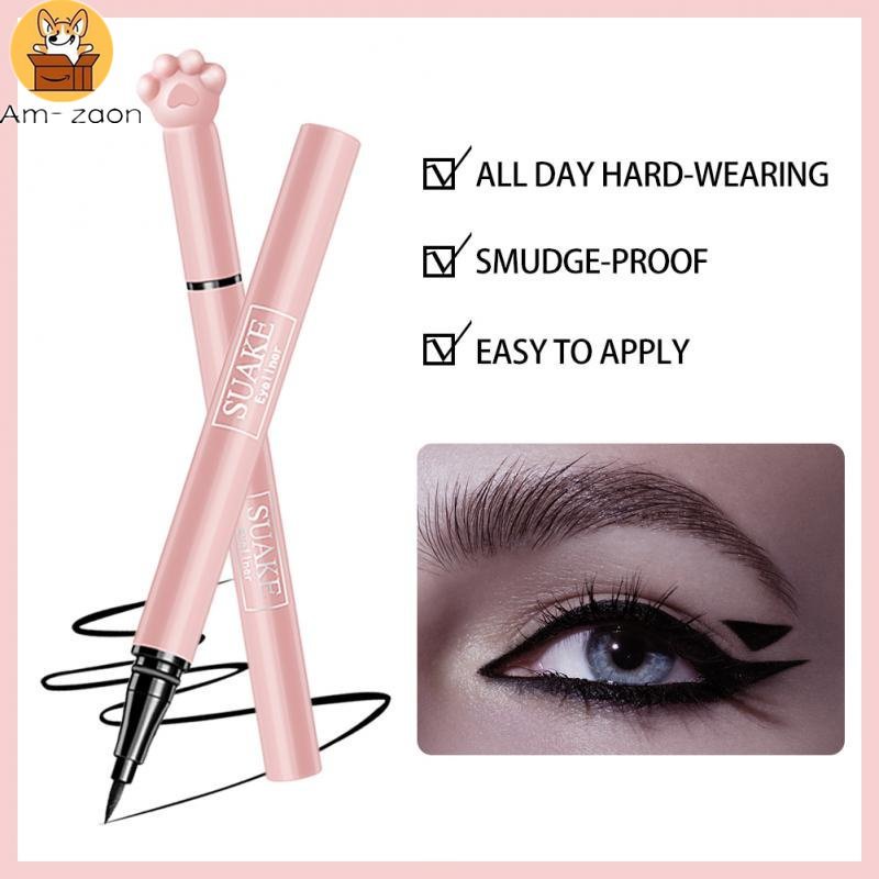 Bút Kẻ Mắt Dạng Lỏng Chống Nước Lâu Trôi Thiết Kế Vỏ Hình Chân Mèo Dễ Thương