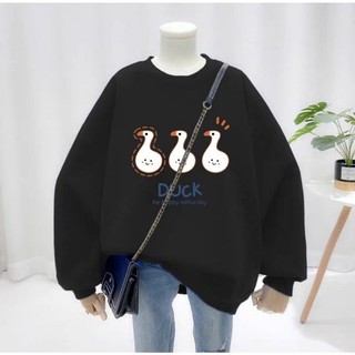 Áo Hoodie Hình Vịt Đen Cho Bé Gái 10-15 Tuổi