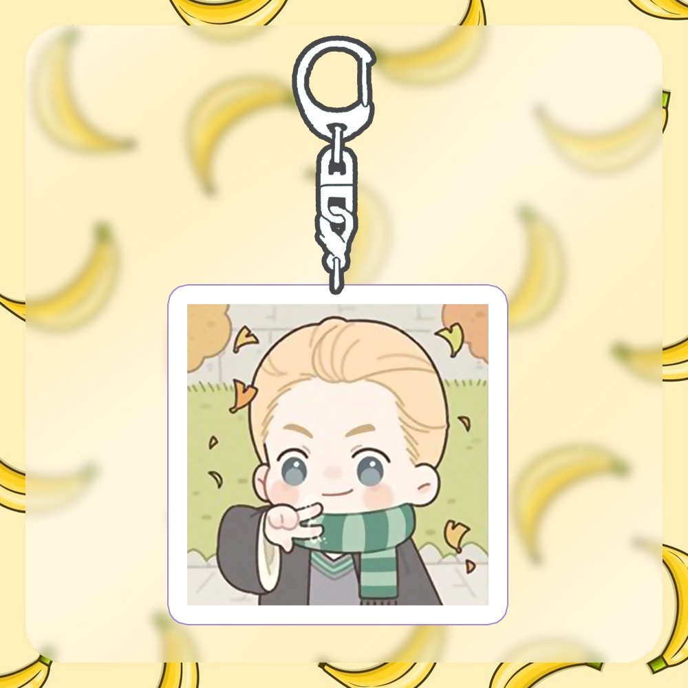 Móc Khóa phim HARRY POTTER ver CHIBI VUÔNG anime chibi game phụ kiện chìa khóa xinh xắn độ đáo