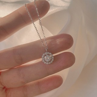 Dây chuyền bạc mặt đá lớn 2 Choco Jewelry