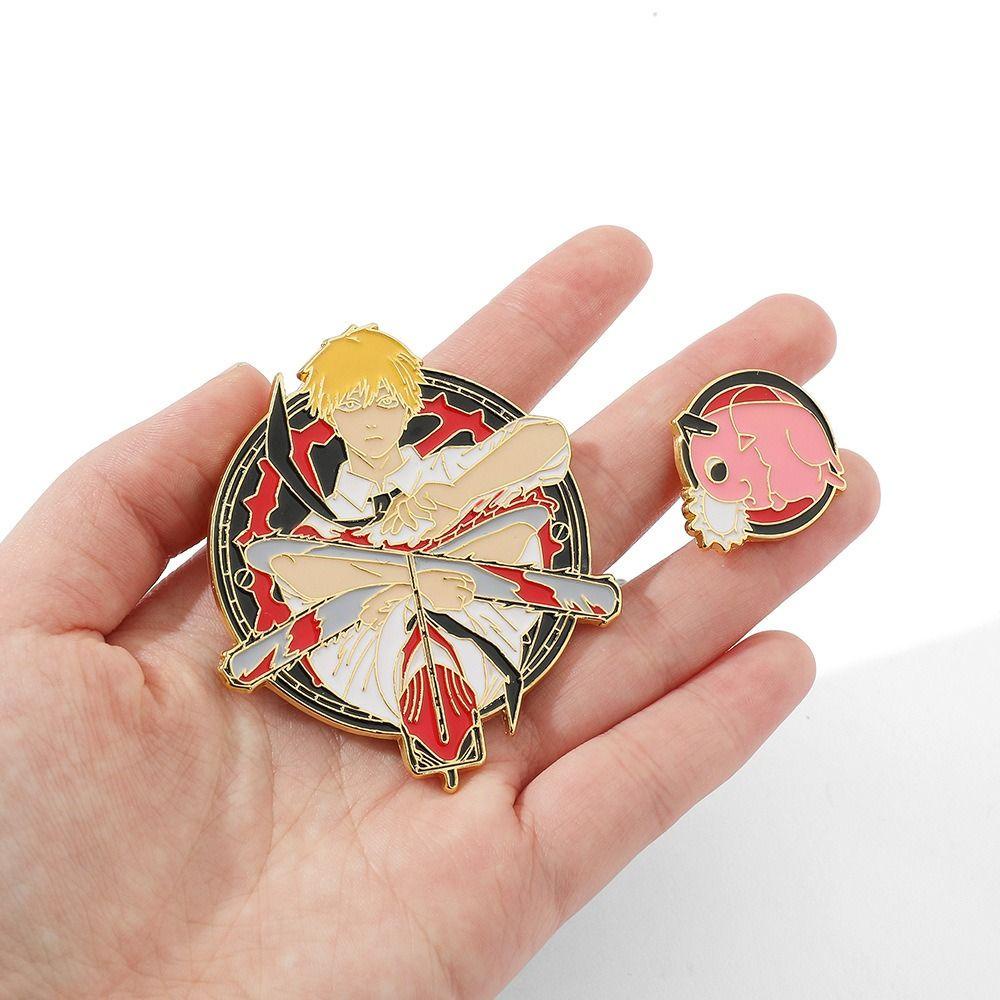 Ghim Cài Áo Hình Cưa Xích Đơn Giản Thời Trang Phong Cách Hàn Quốc Cho Nam Nữ