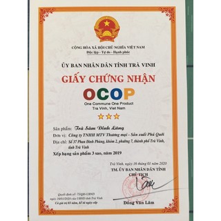 Trà Sâm Đinh Lăng(trà túi lọc) [Hai Lúa - Phú Qưới ]hộp 30 gói