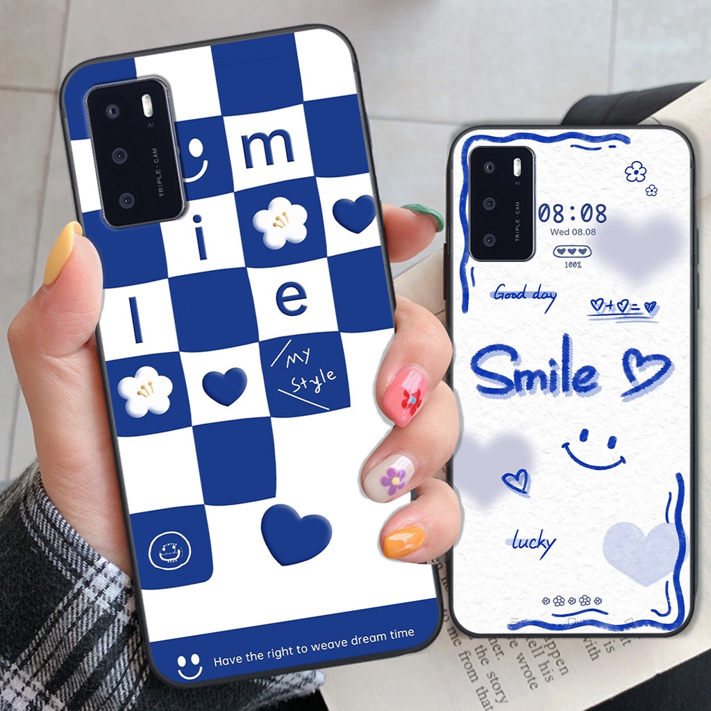 Ốp Oppo A16 in hình gấu vịt caro nhiều màu sắc ngộ nghĩnh dễ thương