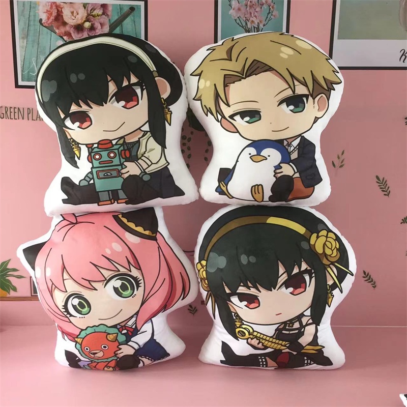 Gối Ôm Nhồi Bông Mini 10cm Mềm Mại Hình Nhân Vật Phim Hoạt Hình Anime Spy x Family Anya Forger Loid Dễ Thương Cho Bé