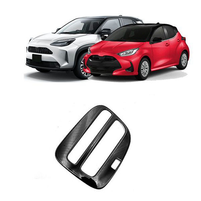 Khung Bọc Núm Gạt Cần Số Màu Đen Sáng Phong Cách Dành Cho Xe Hơi Toyota YARIS / YARIS CROSS 2020 2021 RHD