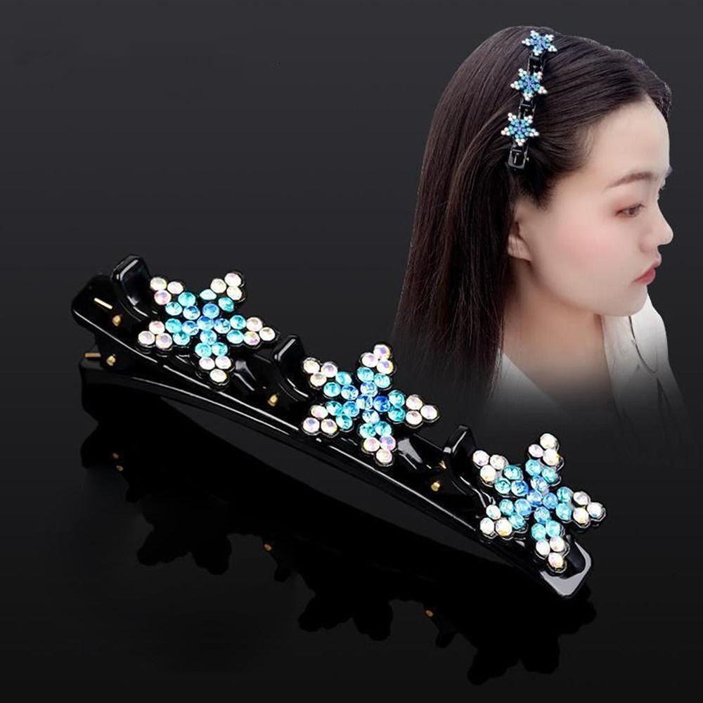 Kẹp Tóc Bện Dây Lấp Lánh Dễ Thương Thanh Lịch Cho Nữ