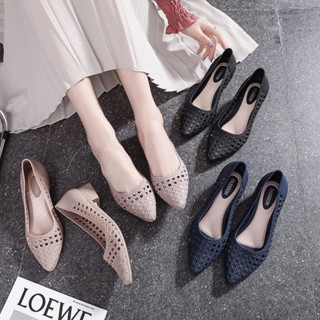  Giày Sandal Nhựa Dẻo Đế Mềm Chống Trượt Thoáng Khí Dành Cho Nữ 