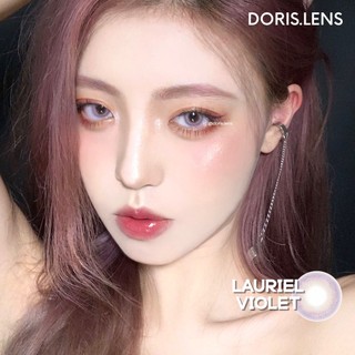 Kính áp tròng doris.lens - lauriel violet giãn nhẹ 14.0mm lens mắt tím tây douyin 0 đến 6 độ lệch độ