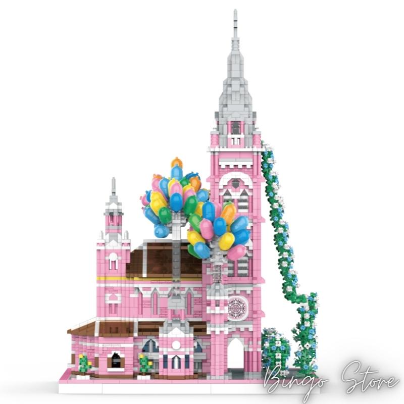 MÔ HÌNH LẮP RÁP NHÀ THỜ TÂN ĐỊNH 6818 CHI TIẾT