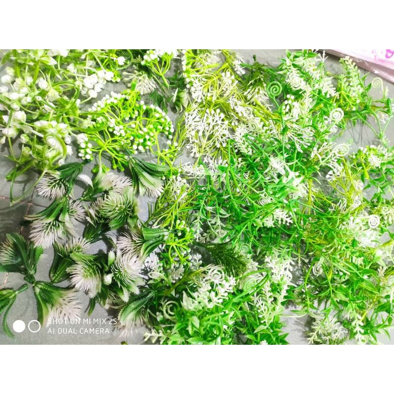 Lá Táo, Cành Hoa Baby, Cỏ Điểm Trang Trí