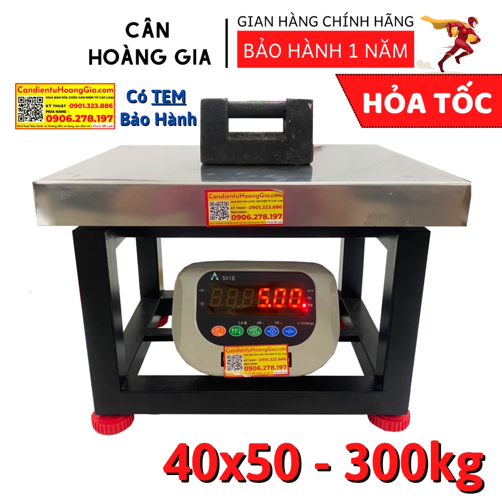 Cân ghế điện tử 300kg 40x50 cm Đầu hiển thị 501E Chống Nước
