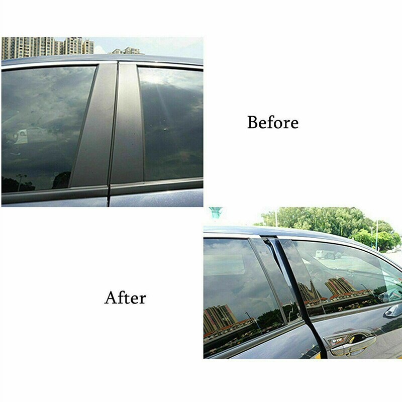 Bộ 6 Miếng Dán Trang Trí Cửa Sổ Xe Hơi Honda Civic Sedan 2016-2021 Chất Lượng Cao