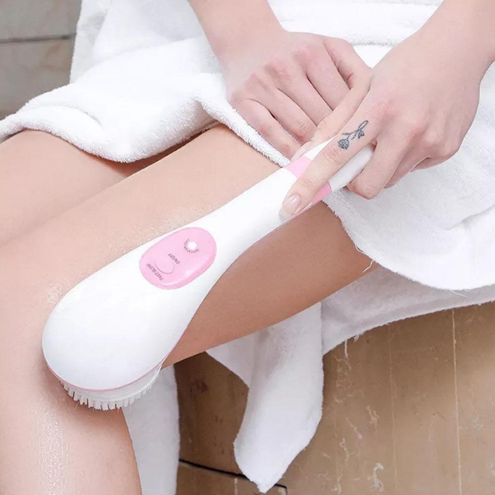 Bàn Chải Mát Xa Lưng Với 5 Đầu Cọ Dài Đa Năng