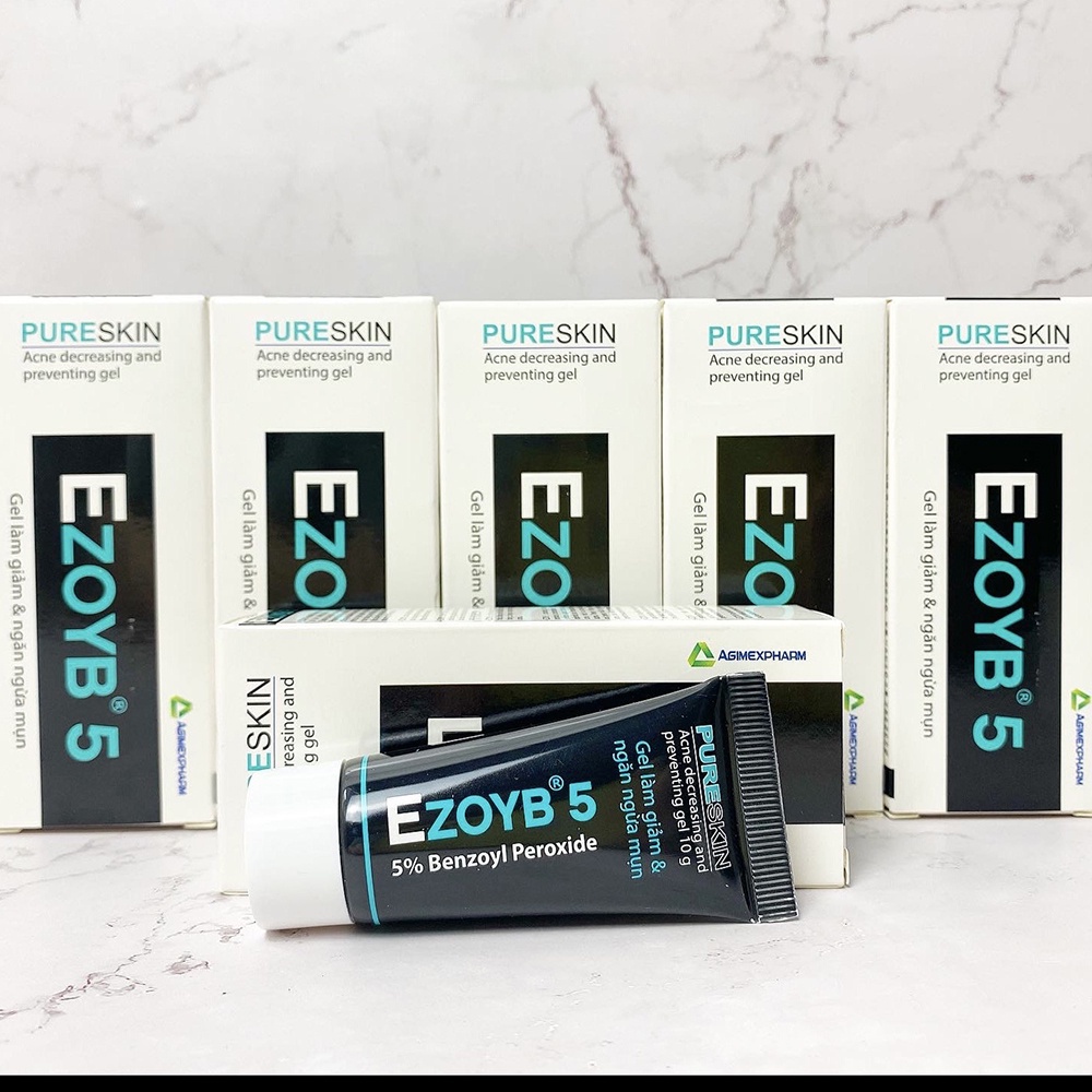 Ezoyb 5 - Ezoyb 10 Gel Làm Giảm Và Ngăn Ngừa Mụn Benzoyl Peroxide