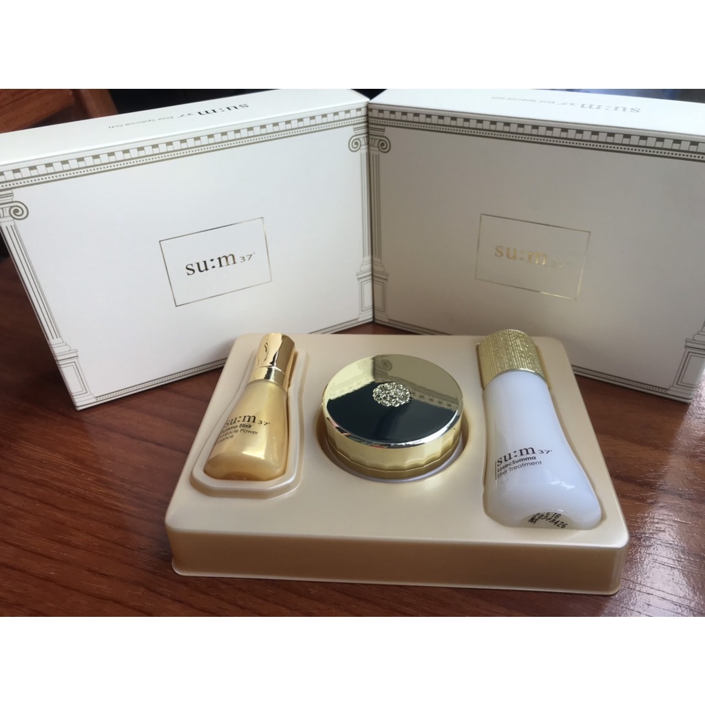 SET 3 sản phẩm dưỡng trắng da SUM:37 Losec Summa Elixir Treatment
