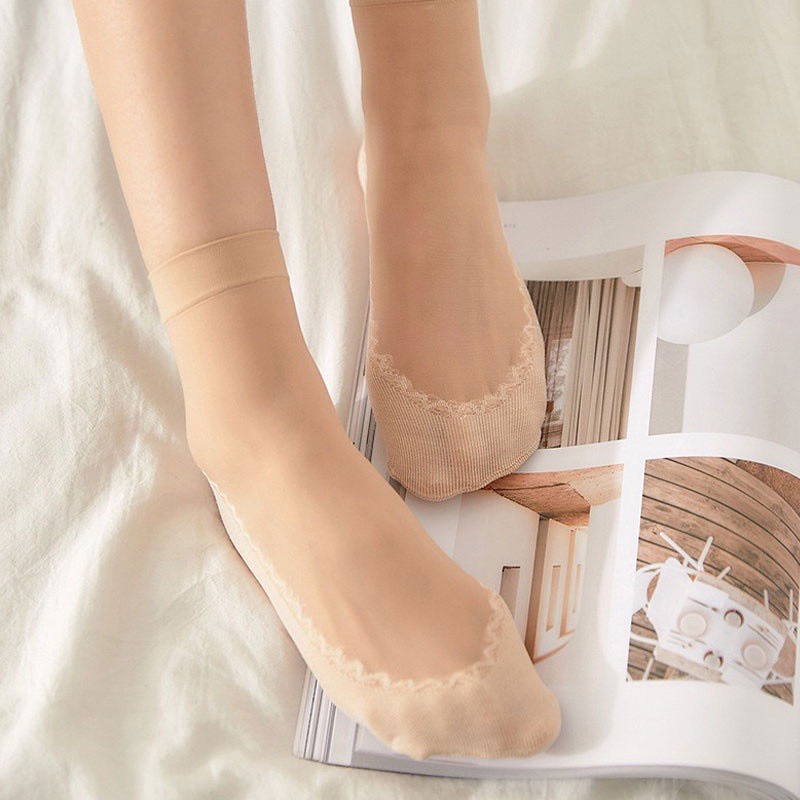 Sét 10 Đôi Tất Nữ Da Chân Chống Trơn Phong Cách Hàn Quốc ( Mẫu Mới )