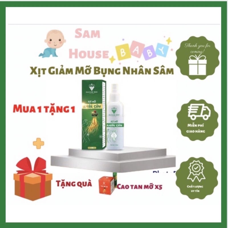 Xịt Tan Mỡ Nhân Sâm Xịt Lạnh-Tách Mỡ Tế Bào