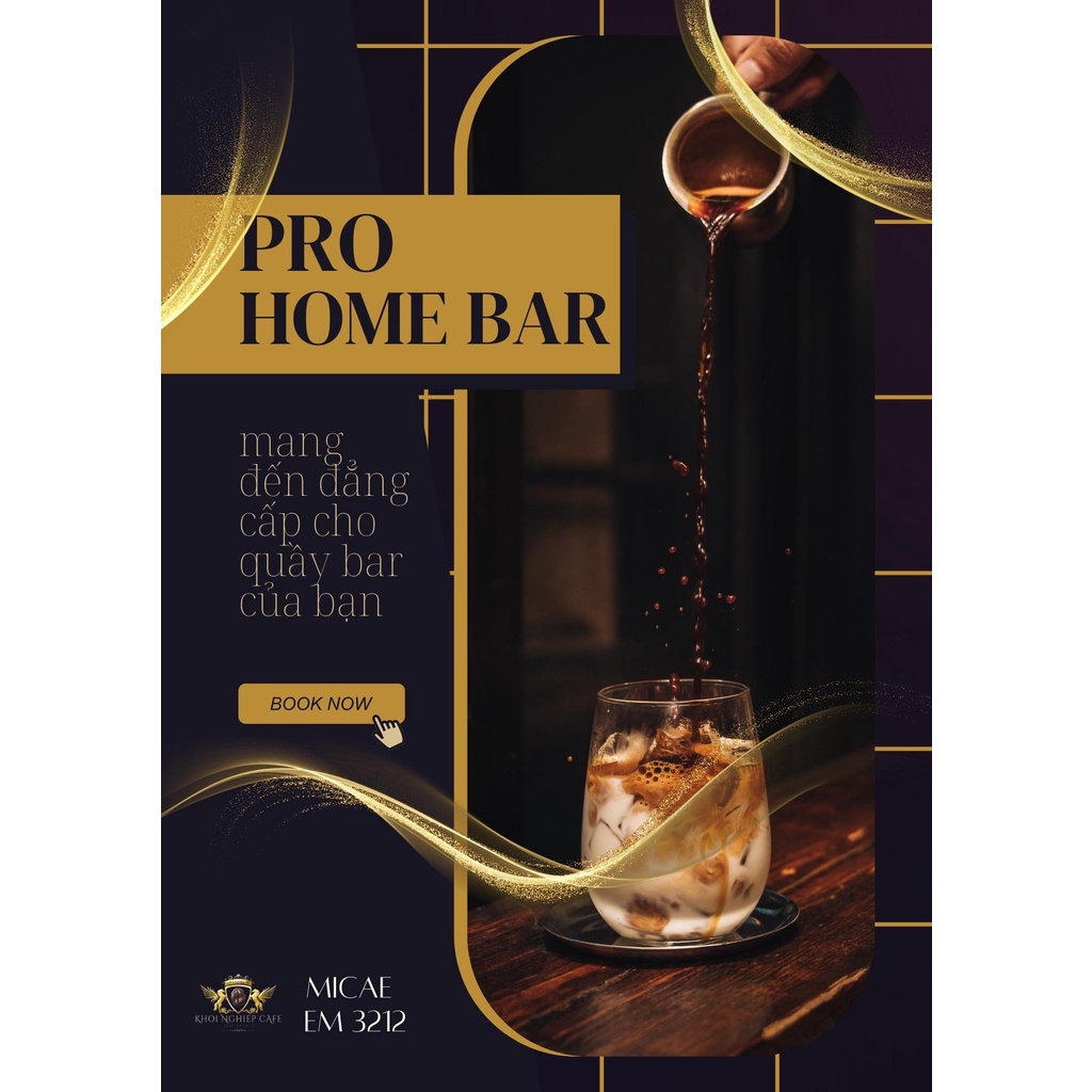 Máy Pha Cafe Espresso Gia Đình Micae EM 3212, 1350W - 20 bar - 28s