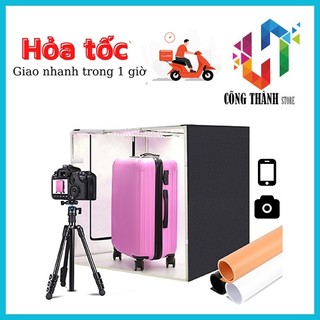 HỘP CHỤP HÌNH SẢN PHẨM size 80CM + TẶNG KÈM 3 PHÔNG NỀN SIÊU BỀN, SIÊU ĐẸP