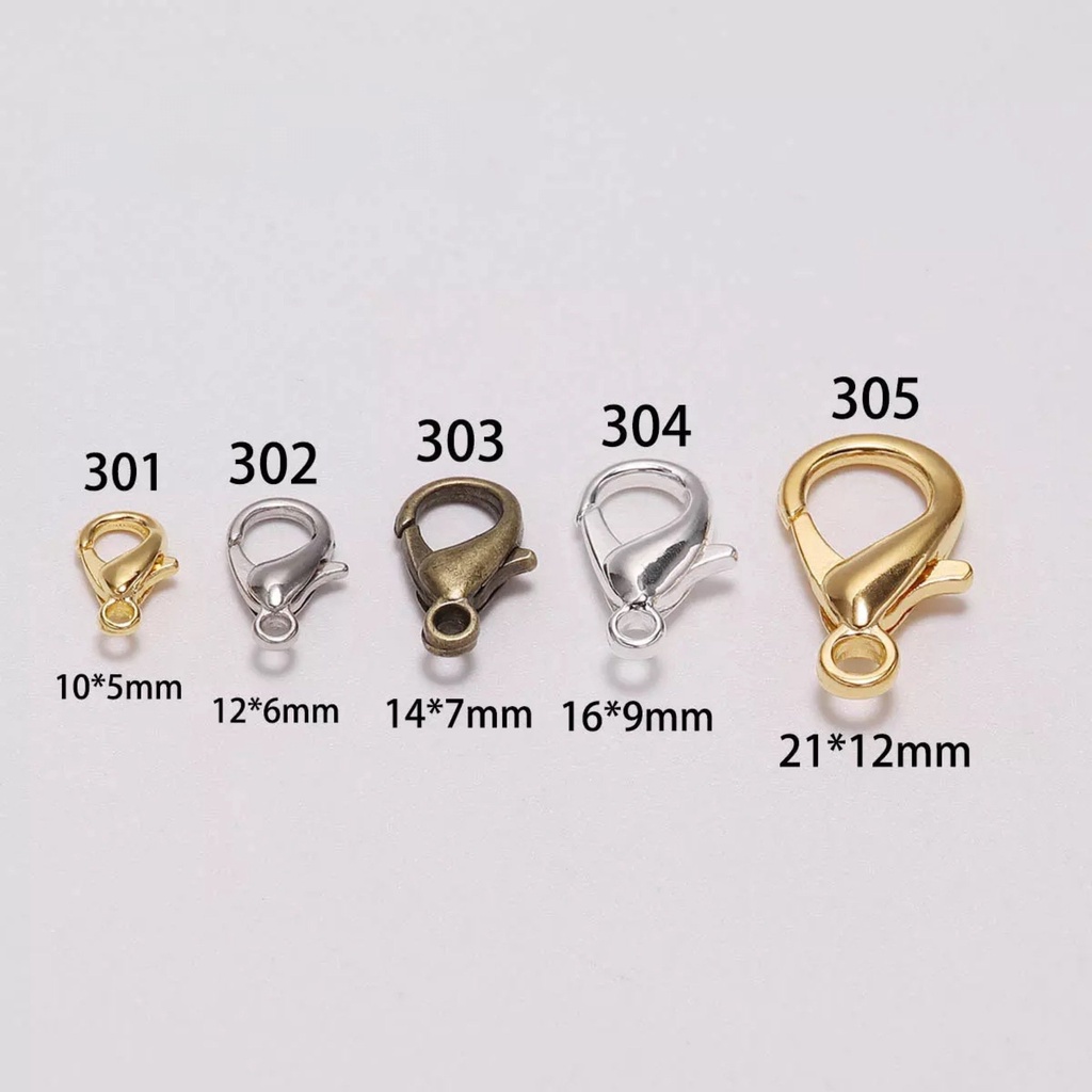 5 Móc Càng Cua size nhỏ nhất 301 và 302 làm trang sức chi tiết nhỏ- Phụ kiện nguyên liệu trang sức thủ công