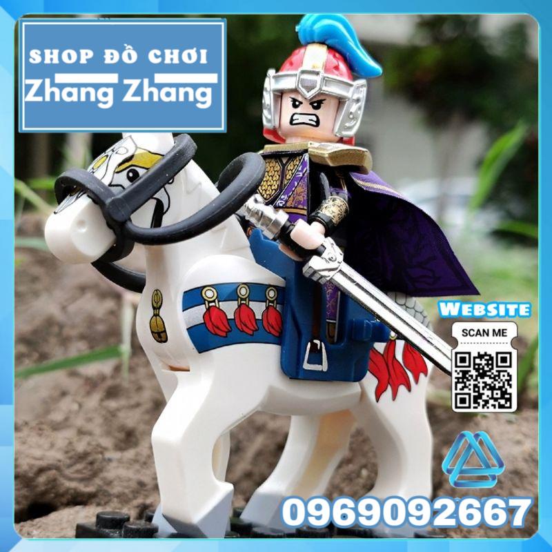 Đồ chơi Xếp hình chiến mã ngựa của Chu Du trong Tam quốc Diễn Nghĩa Minifigures DW001 006
