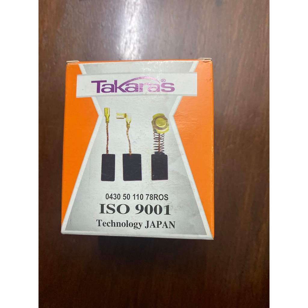 Chổi Than Takaras Đủ Size, máy mài, máy cắt, máy khoan và các loại máy khác theo số, kích thước