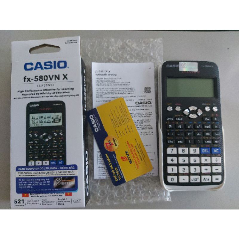 Máy Tính học sinh Casio fx 580vn (bảo hành 7 năm)